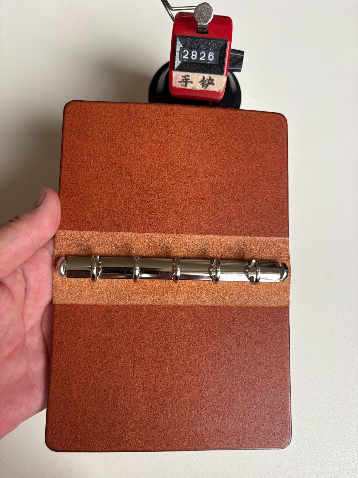 Custom Leather Ring Binder Cover M5