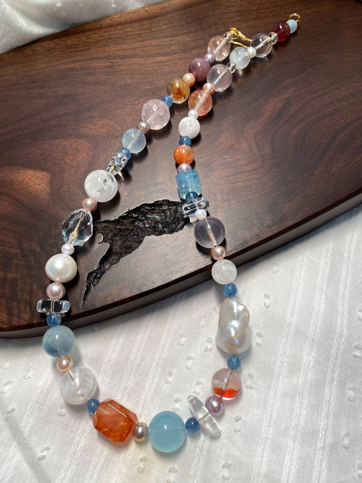 Natural Freshwater Pearl Gemstone Necklace