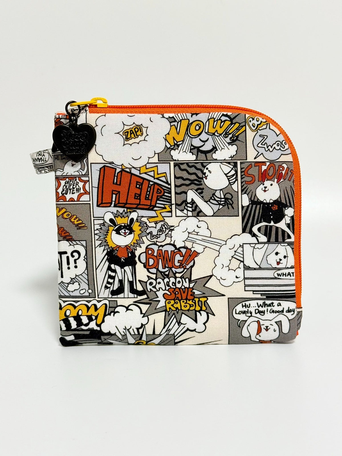 L-Shaped Storage Bag Comic Print 12cm