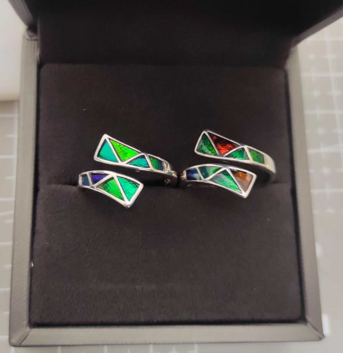 Silver Jewel Beetle Ring