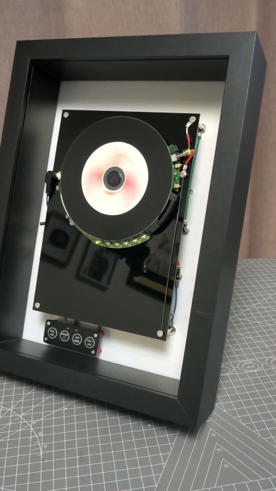 Wall Mounted CD Player Shadow Box Decor