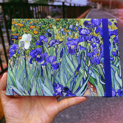 Iris Watercolor Sketchbook – 32k Thick Canvas, Coptic Stitch Binding, 300gsm Baohong Paper