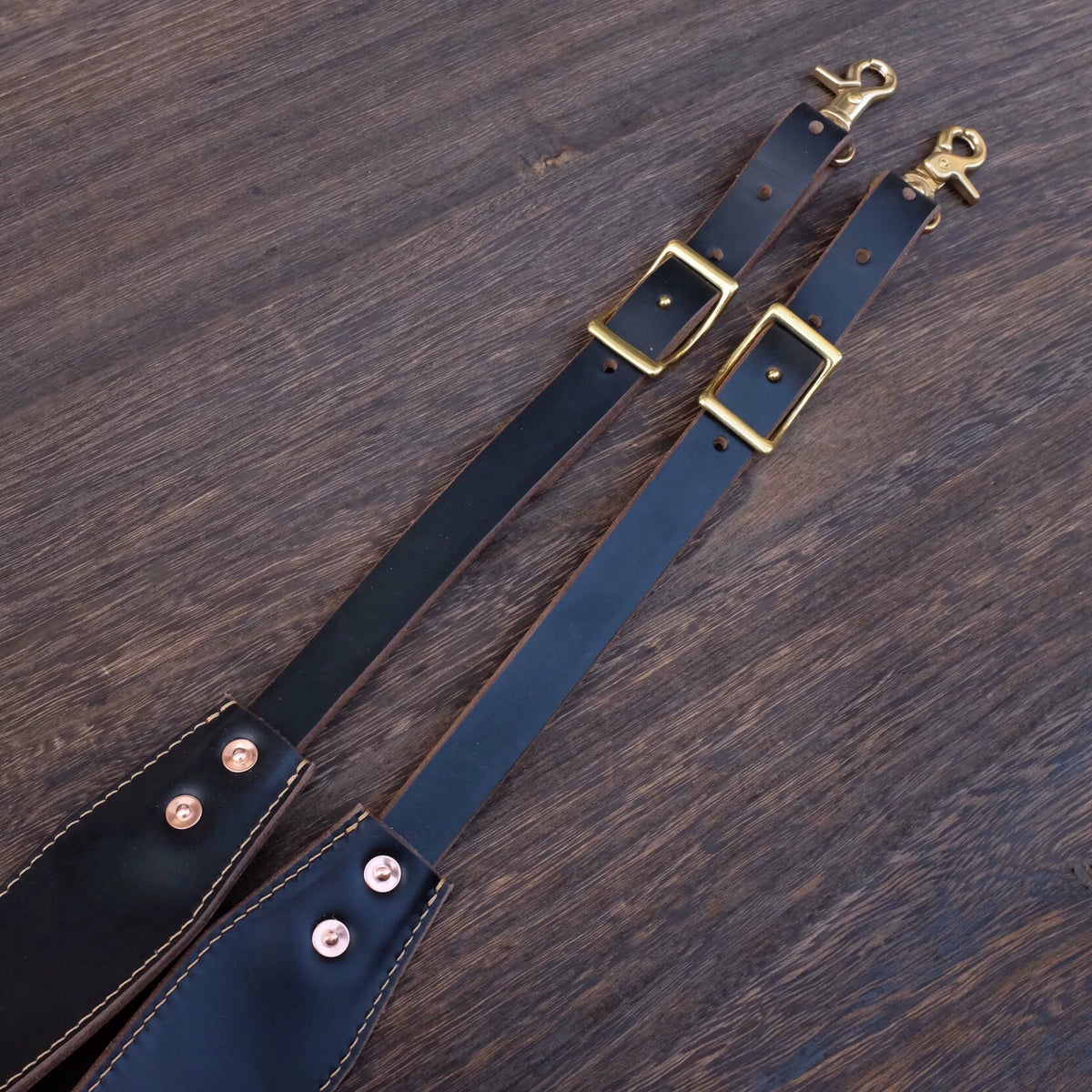 Horween Black Tea Core Leather Messenger Bag