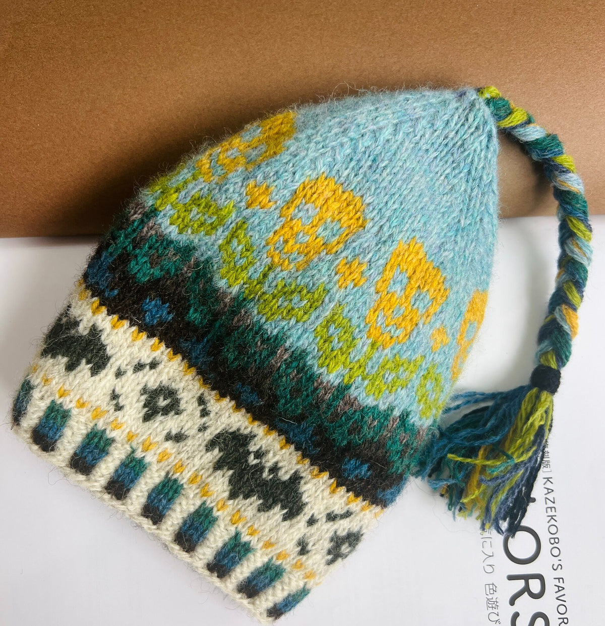 100% Wolle Shetland Gestrickte Beanie-Mütze