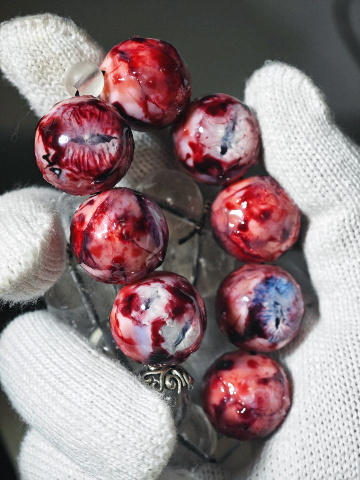 Cthulhu Eye Resin Crystal Bracelet