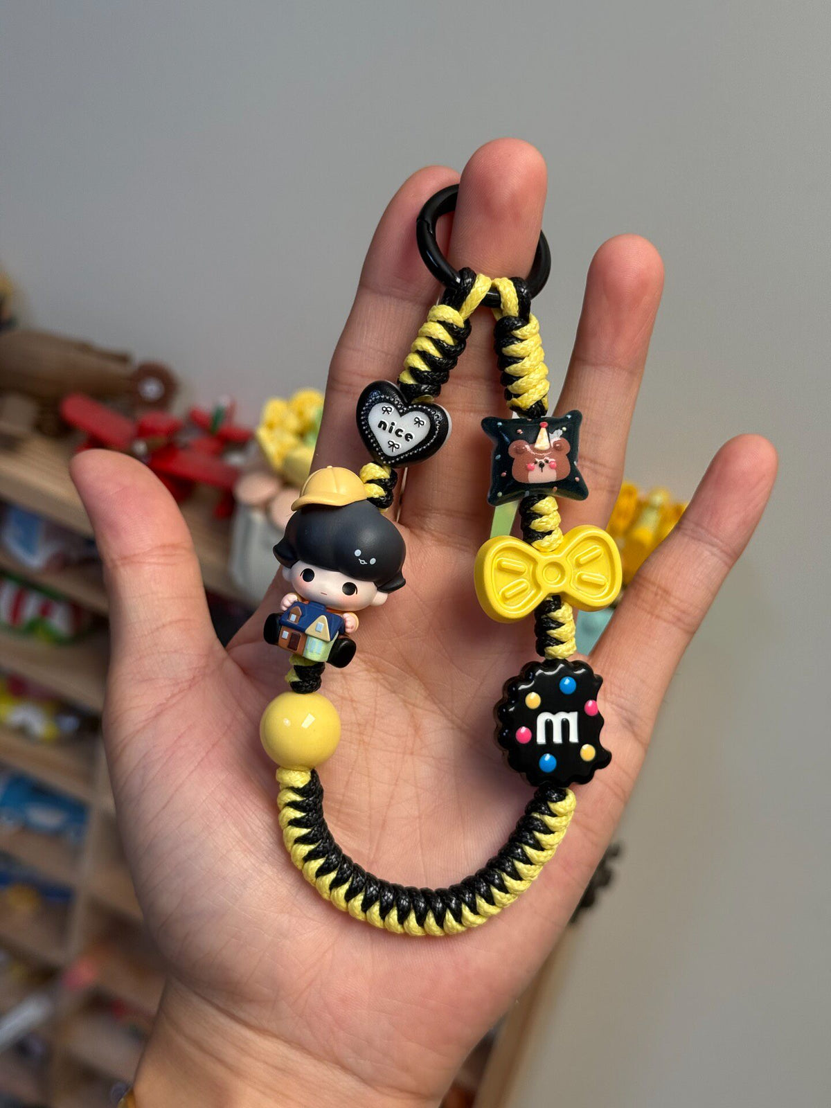 Dimoo Braided Cord Phone Strap Keychain