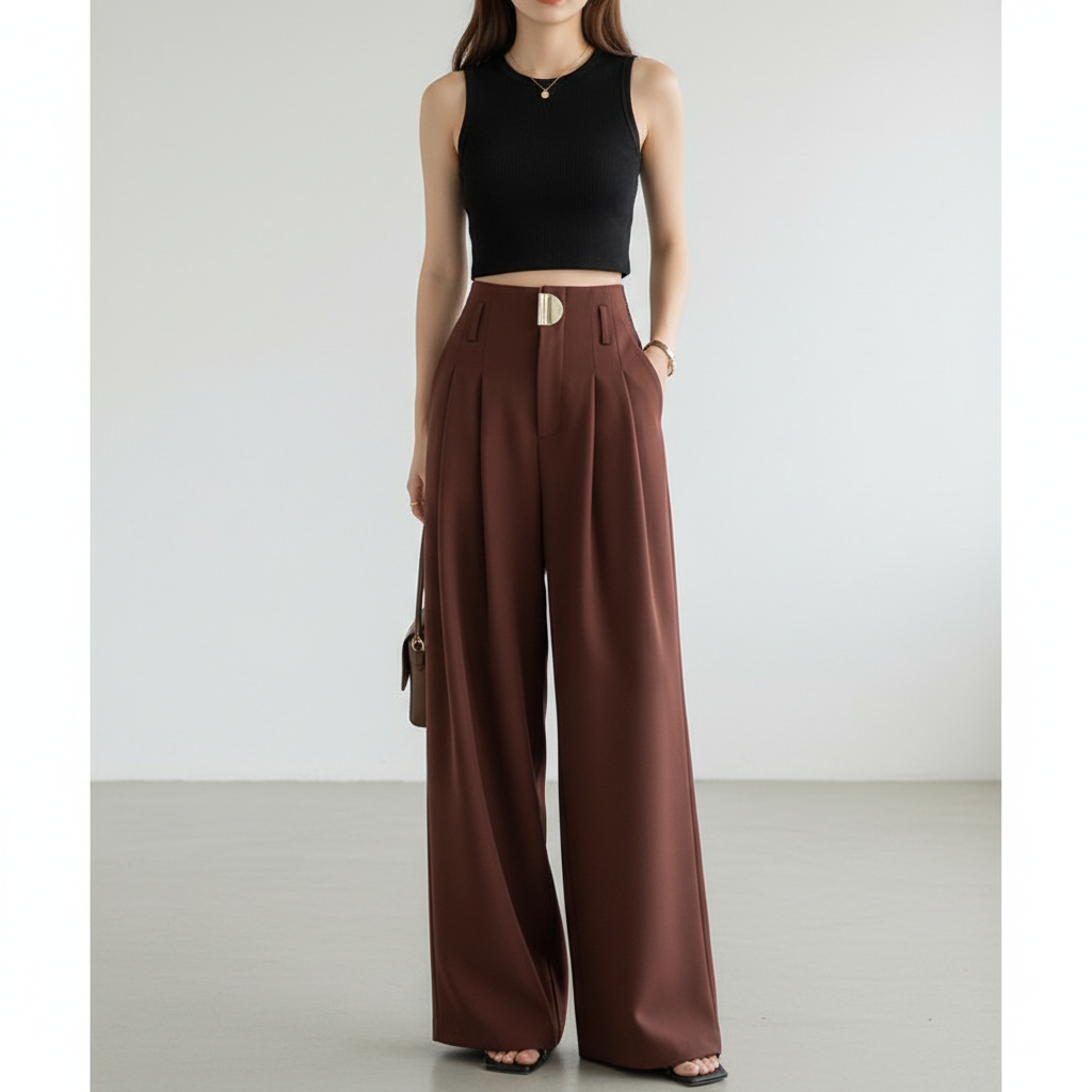 Pantalon rouge bordeaux