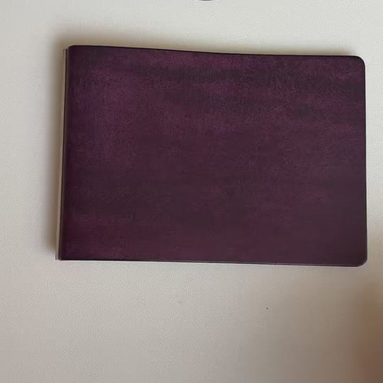 M5 Notebook Cover - 13-Ring 148mm - Deep Purple Leather