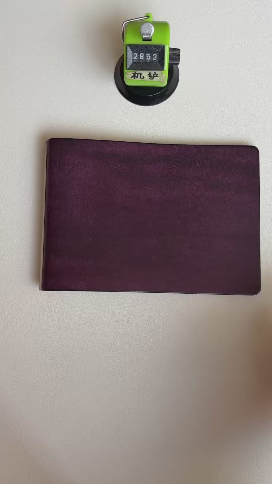 M5 Notebook Cover - 13-Ring 148mm - Deep Purple Leather