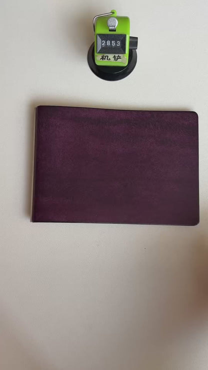 M5 Notebook Cover - 13-Ring 148mm - Deep Purple Leather