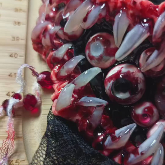 Resin Cthulhu Eye Mask with Teeth