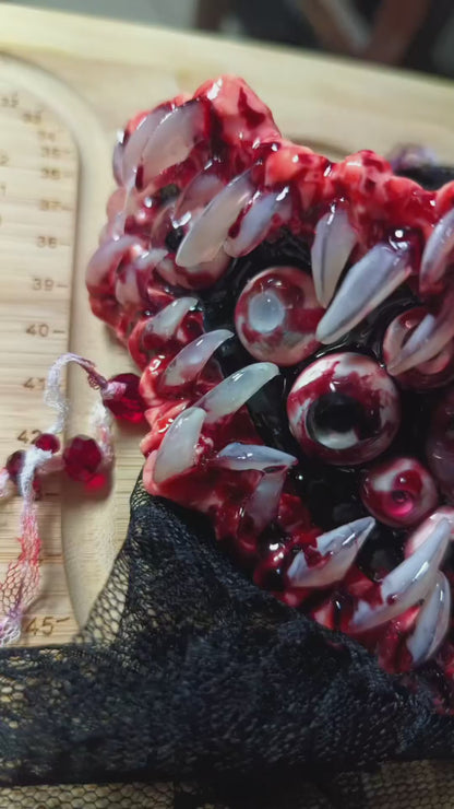 Resin Cthulhu Eye Mask with Teeth