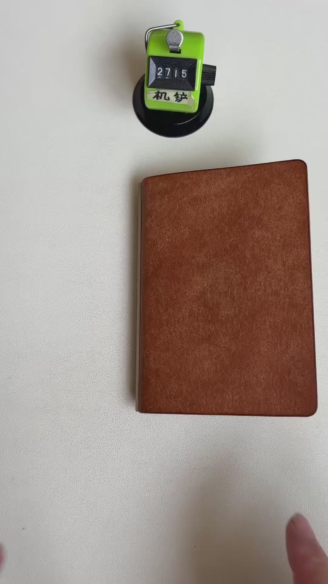 A7 Pueblo Leather Ring-Bound Notebook Cover with Silver Metal Rings - Video 1